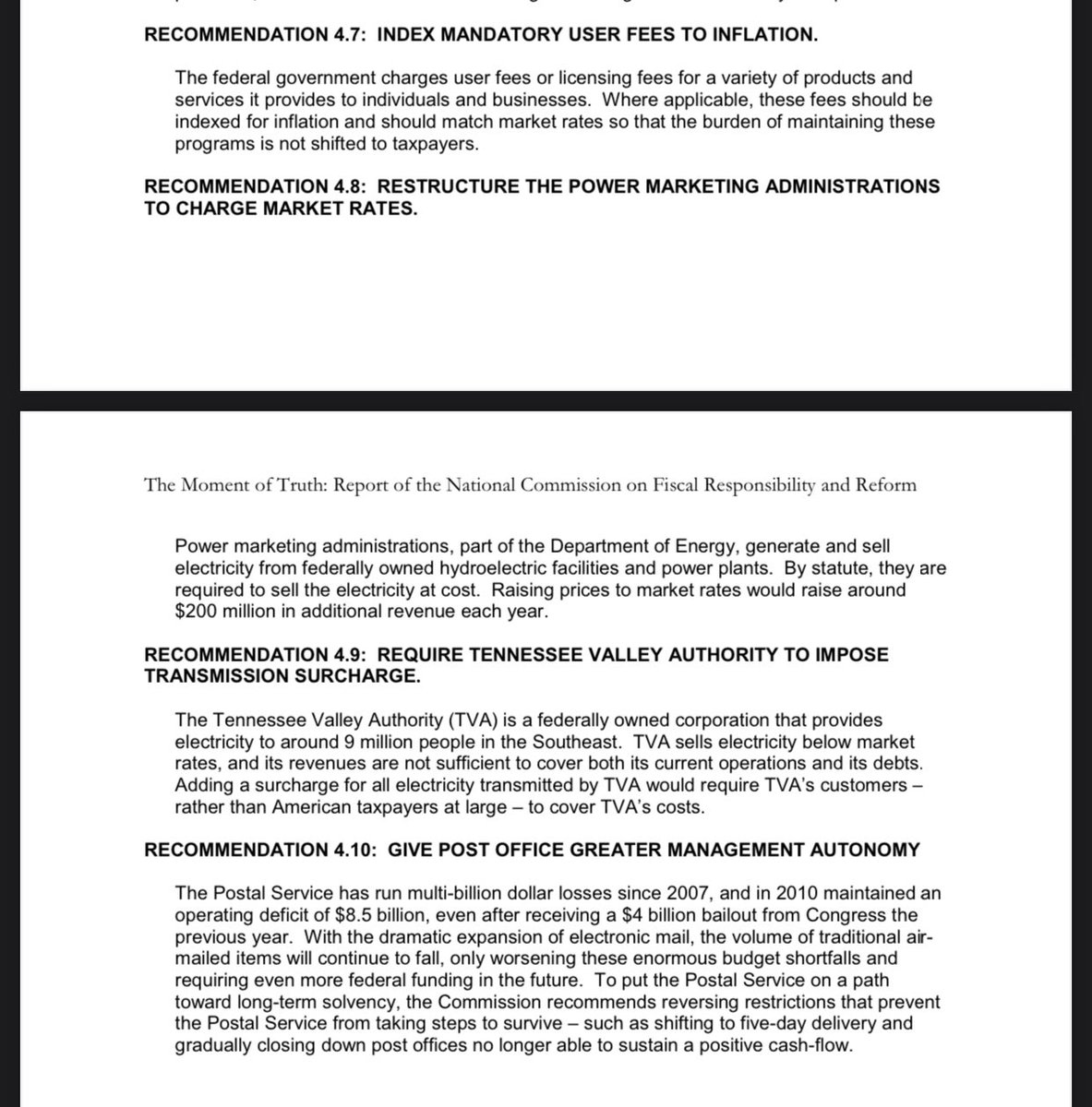 Oh man how could I forget their plan to force the government to charge people more for electricity, increase fees on everything, and make the post office cut service days and shut down locations