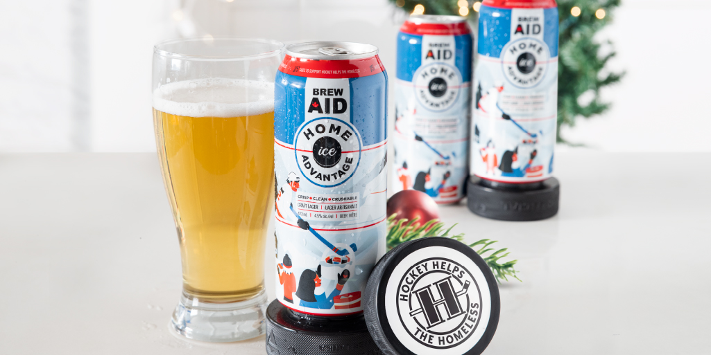 LCBO's tweet photo. Score the perfect assist with @OldTomorrowBeer's new Brew Aid Home Ice Advantage! $0.25 from every can sold will go directly to @HockeyHelps, a Canadian #charity working to end homelessness.๐
๐Find it at a store near you: https://t.co/uLKkg3TztG
#OldTomorrow #ThisGameMatters https://t.co/e6dOw623vq