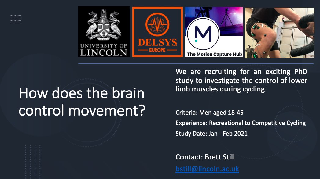 Brett Still (@stillbrett) on Twitter photo Fire into the new year. I am recruiting male cyclists for an EMG decomposition study with lots of action and potential π§ π¦΅π΄ββοΈ <a href="/MoCapHub/">The Motion Capture Hub</a> <a href="/delsysinc/">Delsys</a> <a href="/LincolnSportEx/">Sport Science at Lincoln</a> Fire into the new year. I am recruiting male cyclists for an EMG decomposition study with lots of action and potential π§ π¦΅π΄ββοΈ <a href="/MoCapHub/">The Motion Capture Hub</a> <a href="/delsysinc/">Delsys</a> <a href="/LincolnSportEx/">Sport Science at Lincoln</a>