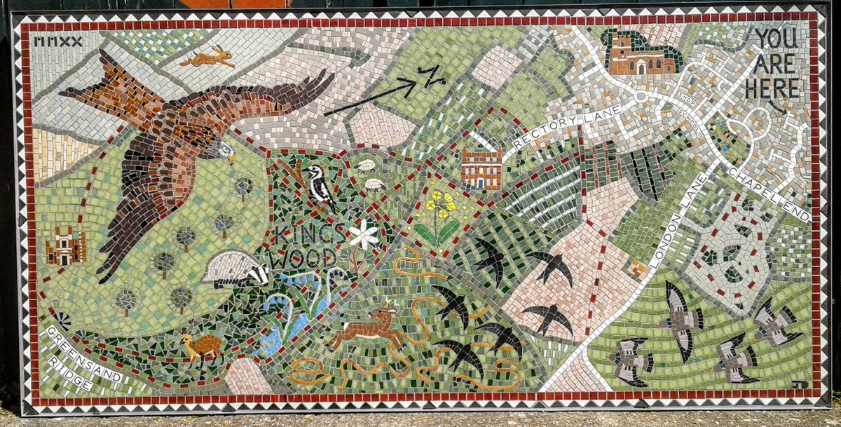 krissy_mckay's tweet photo. Beautiful Public Art installed at Houghton Conquest, Mosaic by Joanna Dewfall, Joanna arranged a workshop with year 4 children from Houghton Conquest lower school, which helped to inspire the artwork. 
.@kiergroup @ThorntonFirkin @StonewaterUK @letstalkcentral https://t.co/hf060VhPbp