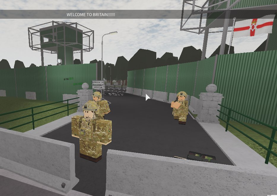 RiflesRbx's tweet photo. Last night at 23:43 the regiment was scrambled to Middletown. The regiment was able to quickly secure checkpoint A and remove the terrorists who had based themselves there. The regiment then set up a perimeter to stop any more armed attacks. 
#swiftandbold https://t.co/QtHGRG4AT2