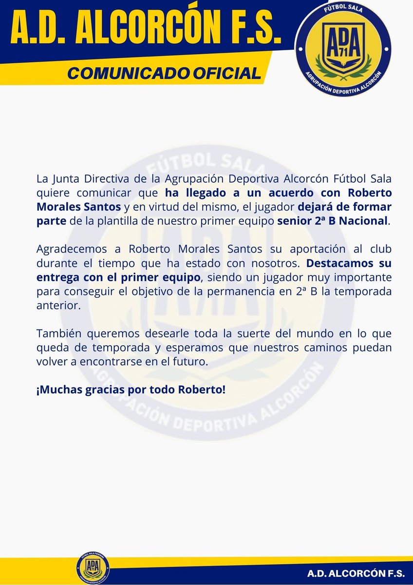 AD Alcorcón FS 2025 / 2026 tweet media