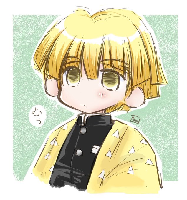 チュチ@5/5西1･ウ29aさんがTwitterに投稿した我妻善逸(鬼滅の刃)のイラスト。