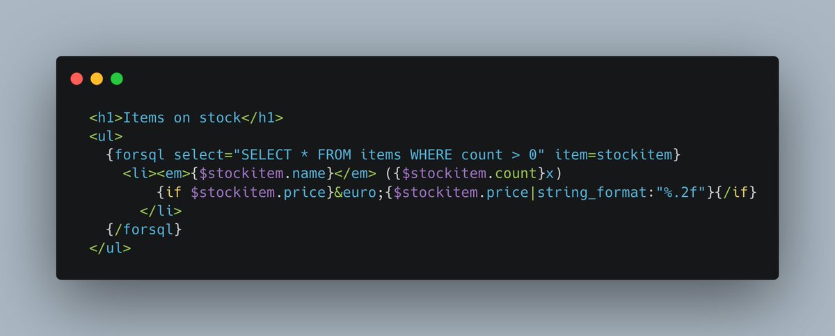 JSX and GraphQL but 20 years ago and with less network latency. Smarty, PHP and MySQL.
