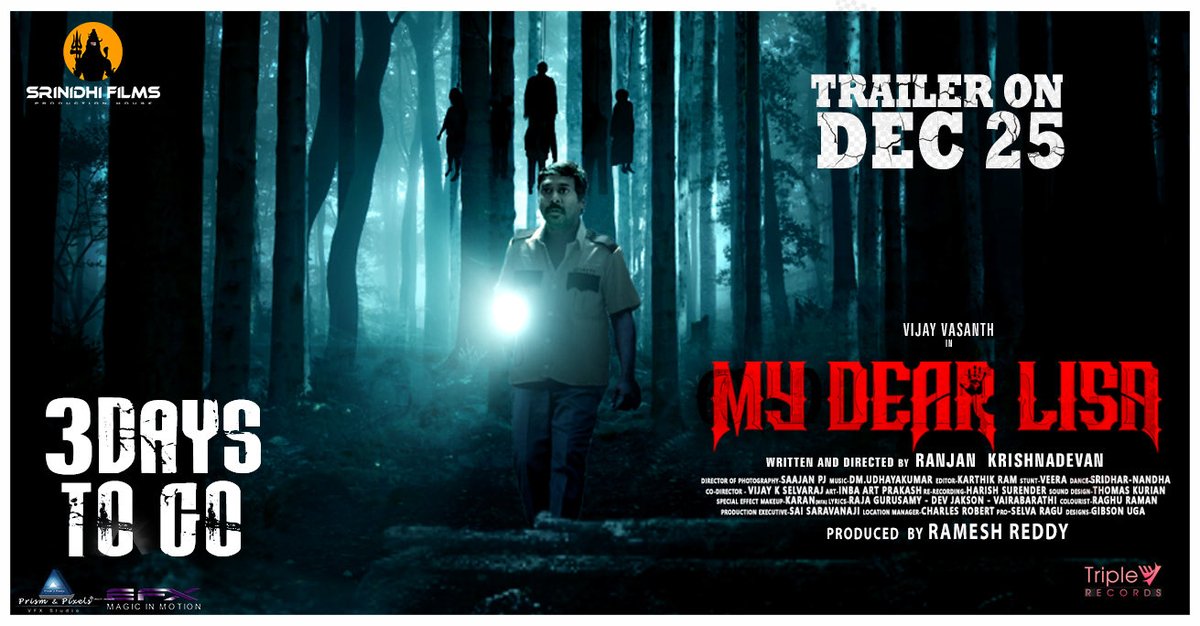 #VijayVasanth’s #MyDearLisa Trailer will be unveiled on December 25th 📢