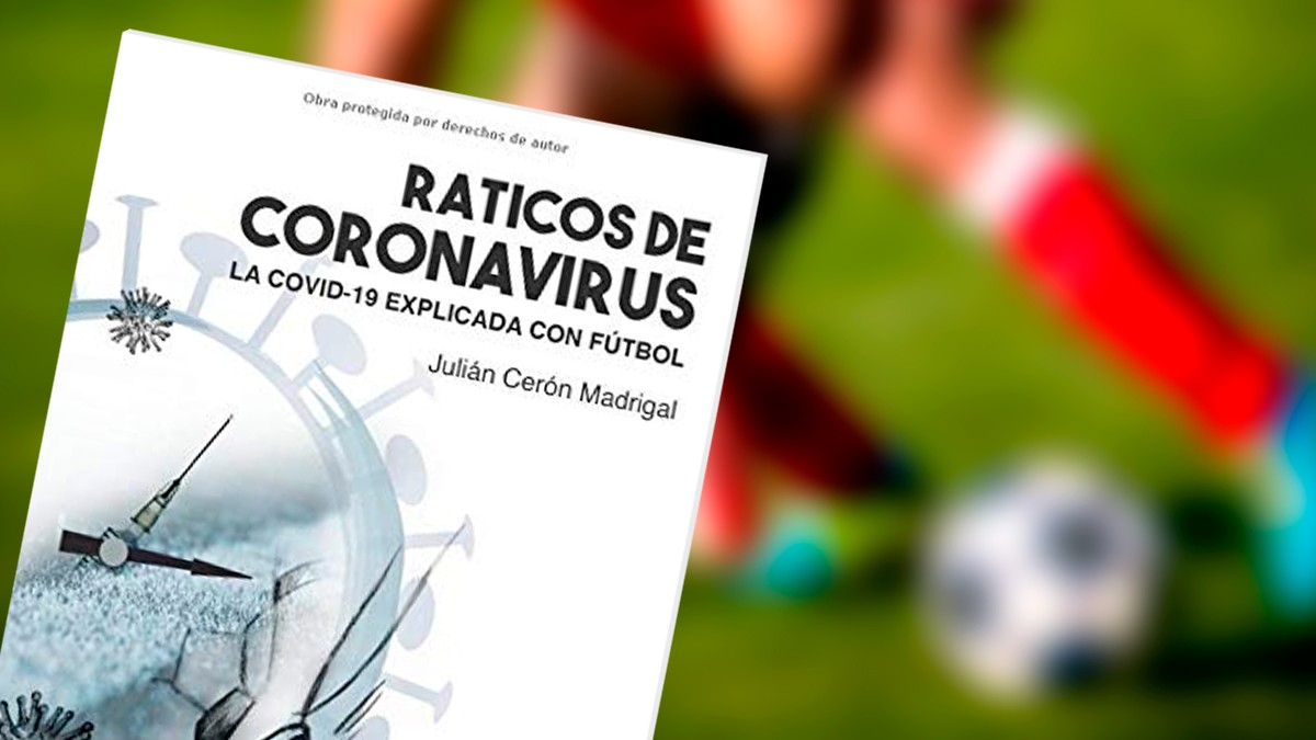 david_menayo's tweet photo. 📚 Lectura recomendable: 'Raticos de coronavirus', un libro de @CeronLab que explica la COVID-19 a través de analogías con el fútbol https://t.co/1PP4YAQKrb https://t.co/eCGzsvQq8V