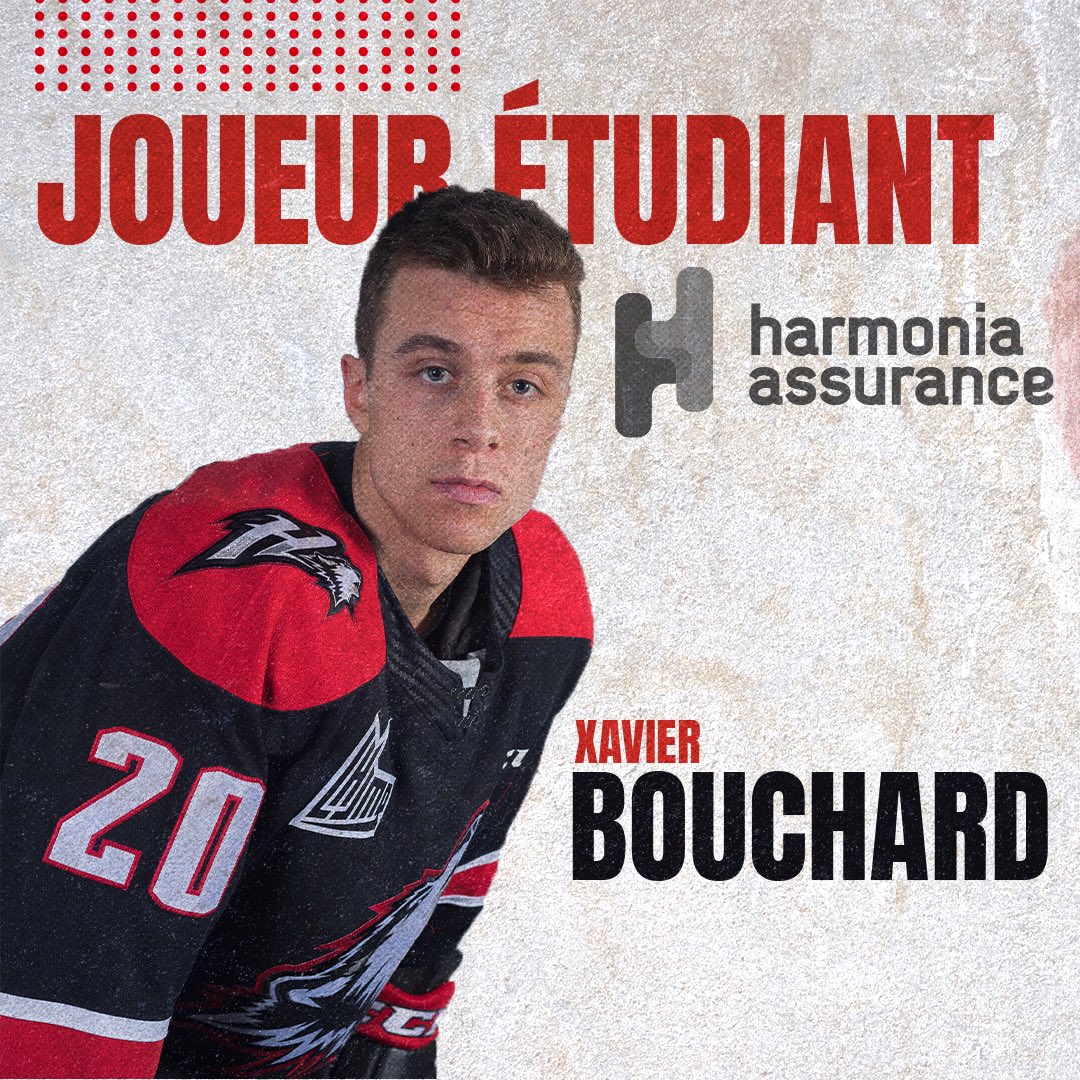 HuskiesRn's tweet photo. 📚 Xavier Bouchard est nommé joueur étudiant Harmonia Assurance du mois de décembre chez les Huskies! 

#HuskiesRN ⚫️🔴⚪️ https://t.co/vZaElkNBKb
