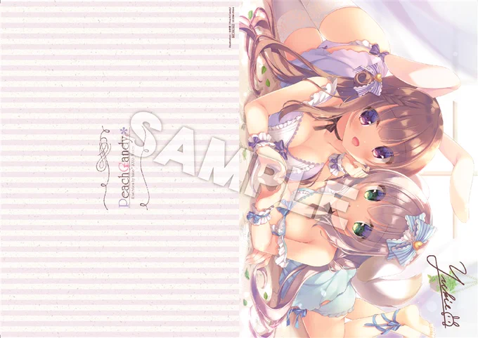 エアコミケ2&amp;はたケット新刊のフルカラーイラスト本『Peche3』がメロンブックスさんで予約開始しました✨クリアファイル付きのもありますので、気になる方はぜひ😊

🍈【限定特典付】https://t.co/iur5qFNWeM 
🍈https://t.co/UdQHyfTlIp 