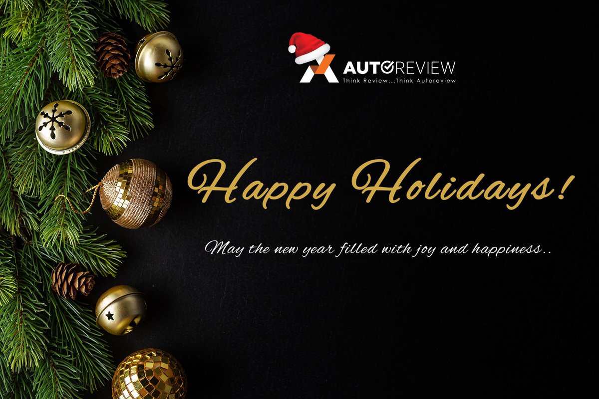 Autoreview4's tweet photo. May your Holidays sparkle with moments of Love, Laughter, and Goodwill, and may the year ahead be full of contentment and joy. 

Have a Happy Holidays. 

#happyholidays #happyholidays2020 #newyear #autoreview https://t.co/riFi1mCmNI