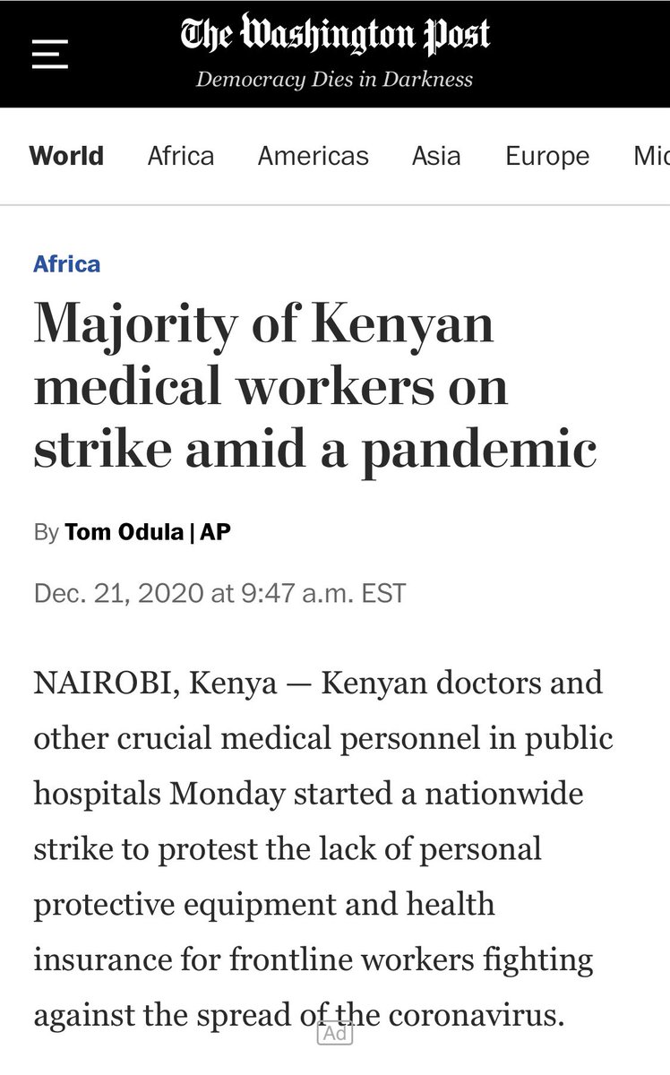 Kenya Operate (@kenyaoperate) on Twitter photo A doctors’ strike just began in #Kenya, protesting lack of PPE and more at govt hospitals. Nurses are already on strike & our #pedsurg volume nearly tripled last week. Please pray for a speedy resolution & endurance as we continue to work in Kijabe. #globalsurgery <a href="/britneygrayson/">Britney Grayson, MD, PhD</a> A doctors’ strike just began in #Kenya, protesting lack of PPE and more at govt hospitals. Nurses are already on strike & our #pedsurg volume nearly tripled last week. Please pray for a speedy resolution & endurance as we continue to work in Kijabe. #globalsurgery <a href="/britneygrayson/">Britney Grayson, MD, PhD</a>