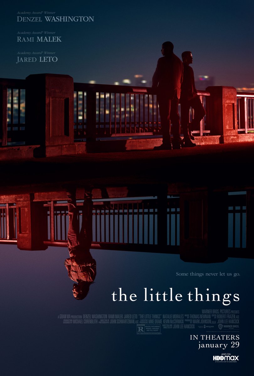 A deputy sheriff. A killer. An investigation dredging up the past. Denzel Washington returns to the screen alongside fellow Academy Award® Winners Rami Malek and Jared Leto in The Little Things — coming to theaters and streaming on HBO Max on January 29. #TheLittleThingsMovie