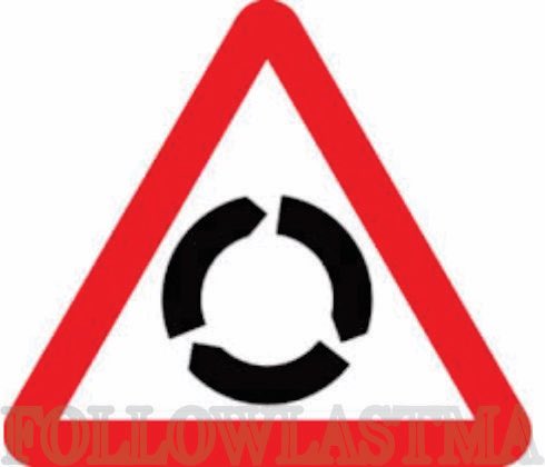 trafficbutter's tweet photo. VIA @followlastma: #TrafficEducation #KnowYourSignsToday, we will be looking at the #Roundabout sign. It indicates that a #Roundabout is ahead which is designed to ease congestion and speed up journey times. https://t.co/y80NHv910z