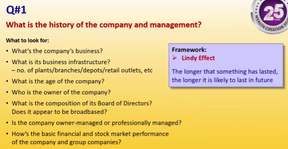 23First Question - understand about company and management
