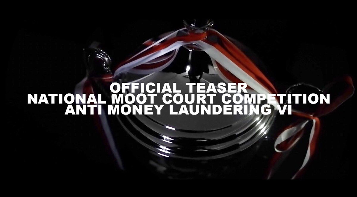 Selamat malam, Mooters!
National Moot Court Competition Anti Money Laundering VI Official Teaser is out now on Youtube! Yuk silakan ditonton melalui link berikut:
youtu.be/WNOUWdnalHQ

Jangan lupa di like dan di subscribe yaaa! ;)