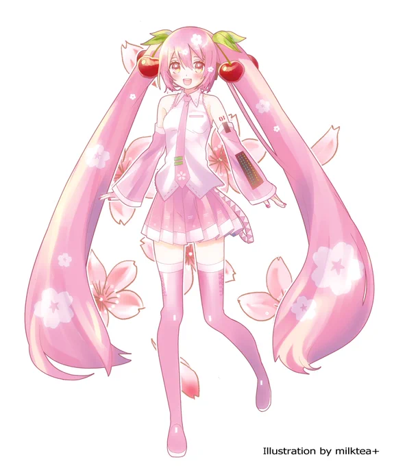 大好きな桜ミクさんを描きました? 