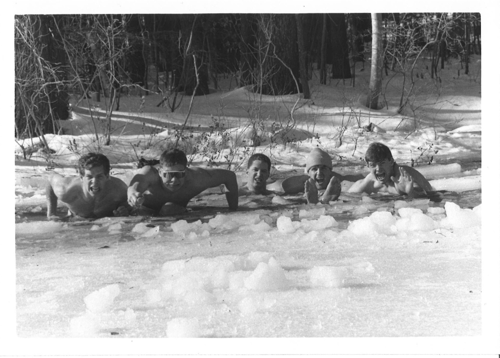 NHSHuskies's tweet photo. Hands up 🙌 if you've ever done a polar plunge like these Huskies! #winterthrowback #brrrrrrrr 🥶😂 https://t.co/9NZHEtePjP