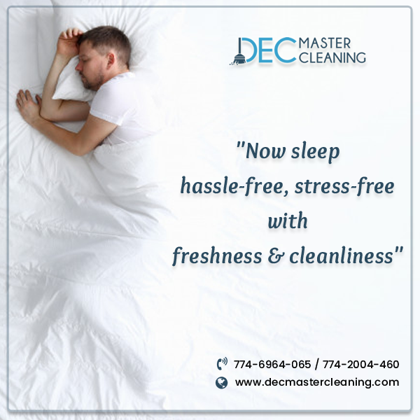 DecMasterclean's tweet photo. “Now Sleep hassle-free, stress-free with freshness and cleanliness” – Dec Master Cleaning

Give us a call and ask your query on - 774 696 4065 / 774 200 4460 or visit us - https://t.co/COJPTTkp9T
#DecMasterCleaning #CleaningServices #AffordableCleaningServices #QualityCleaning https://t.co/qYBDcWl0A5