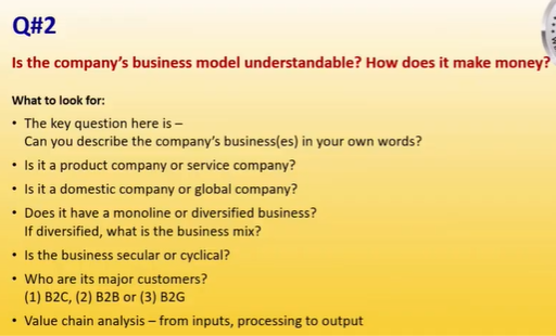24Q2 - Understand about the business cycle, one should be able to understand its future