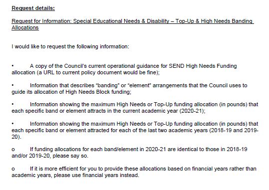 This isn't a historical problem. I recently asked Surrey how they planned to allocate their High Needs Block funding for this financial year.A full seven months into the FY, they said they didn't have that information yet 11/