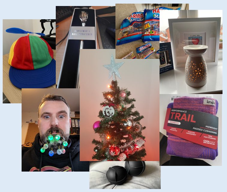 fanatics_tech's tweet photo. This year we have adapted and hosted the annual tech #SecretSanta virtually. Great opportunity to connect with peers across the function and as always plenty of amusing gifts. 
Few highlights and huge thanks to Sarah for organising ! https://t.co/AhcFtA0EUl
