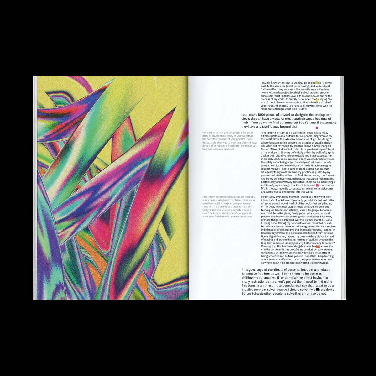 ICBQonline's tweet photo. Our brand new fifth issue is available now. Featuring work from Yarza Twins, Jun Lin, Finn Reduhn, and loads more. Grab a copy here (with free delivery in the UK for a limited time!): https://t.co/GILUgn5lu4 https://t.co/WIkEknBPgl