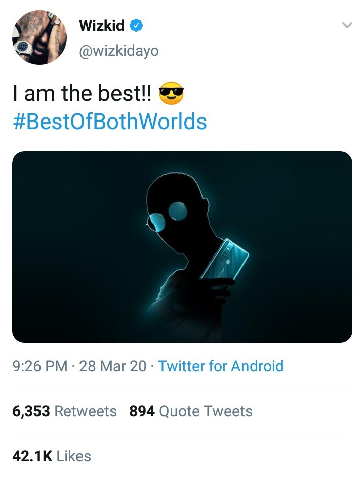 3/ Davido: I am the biggest artisteDem: he is too proud. he downplays others.Wizkid: I am the best. Nobody got more hit than starboy.Dem: wow!! Machala!! So confident. I love this!