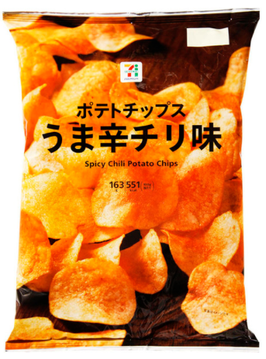 うま辛チリ味 #ポテチ セブンイレブン系列の定番味のひとつ、の大袋版