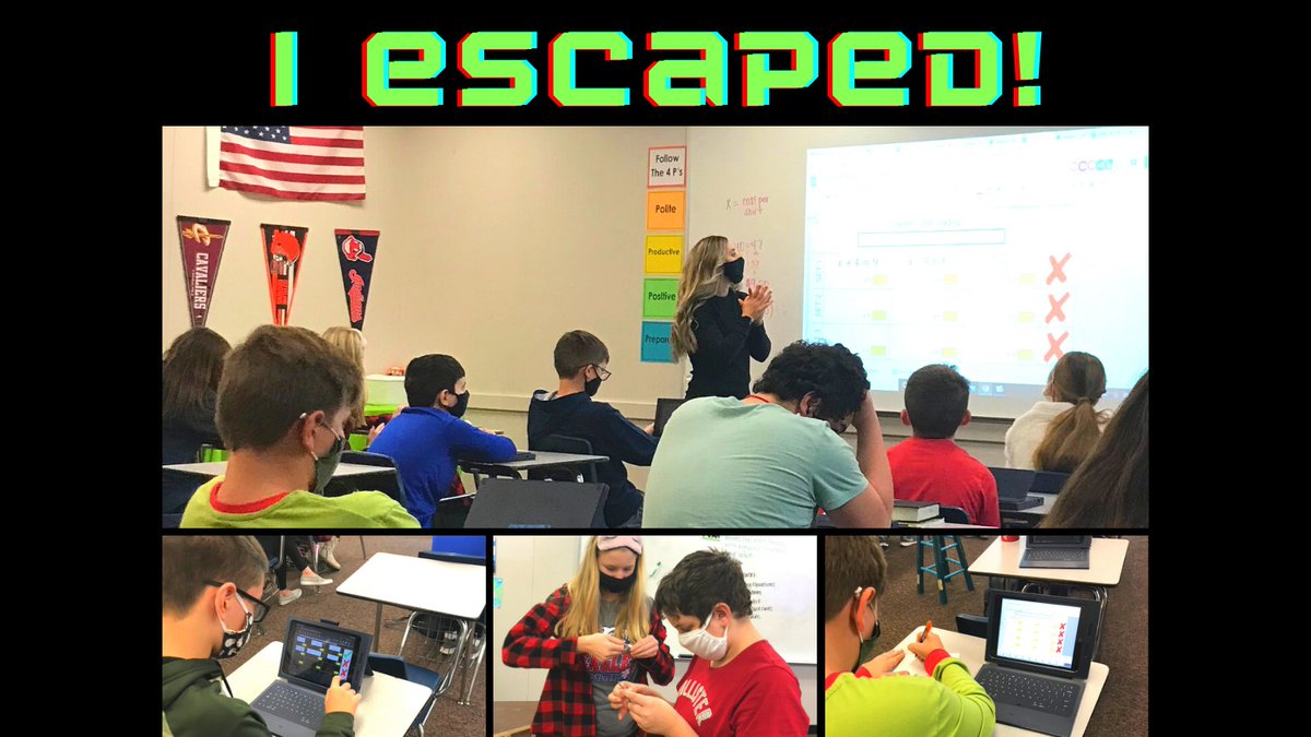 Seventh-grade students in Miss Marino’s math class were locked in and laser focused during their quiz review game called “break out!” Students had to solve equations in order to break the code of the combination lock. We’re proud of everyone who escaped! 🔓 😉 #WeAreLB