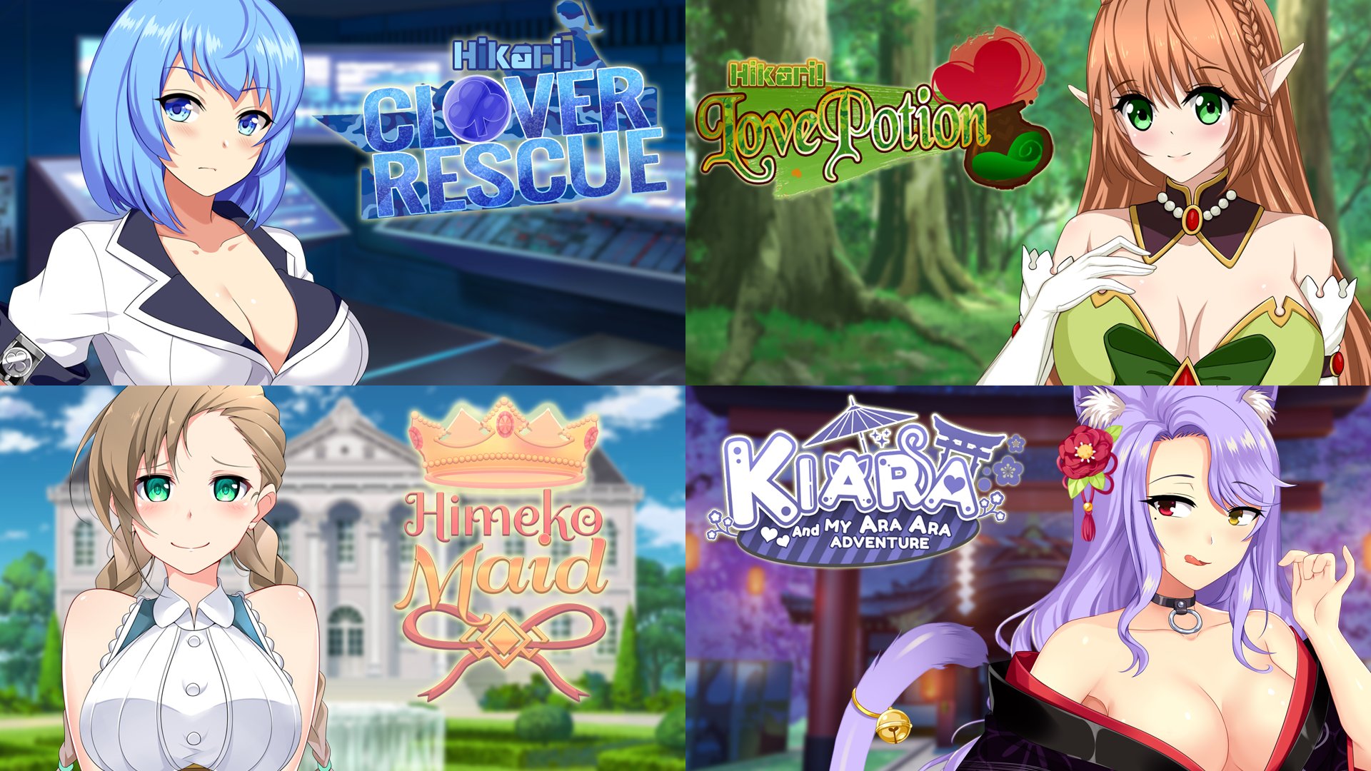 Toffer Team 🔞✨ on X: ✨ Remember all our games are available 100%  UNCENSORED on Steam now! 🔞 🐱 Kiara: t.coFig7qYz8le 👑 Himeko Maid:  t.co2F6M4ly0Go ❤️ Hikari! Love Potion: t.coDj9JUKLgiL 🍀  Hikari!