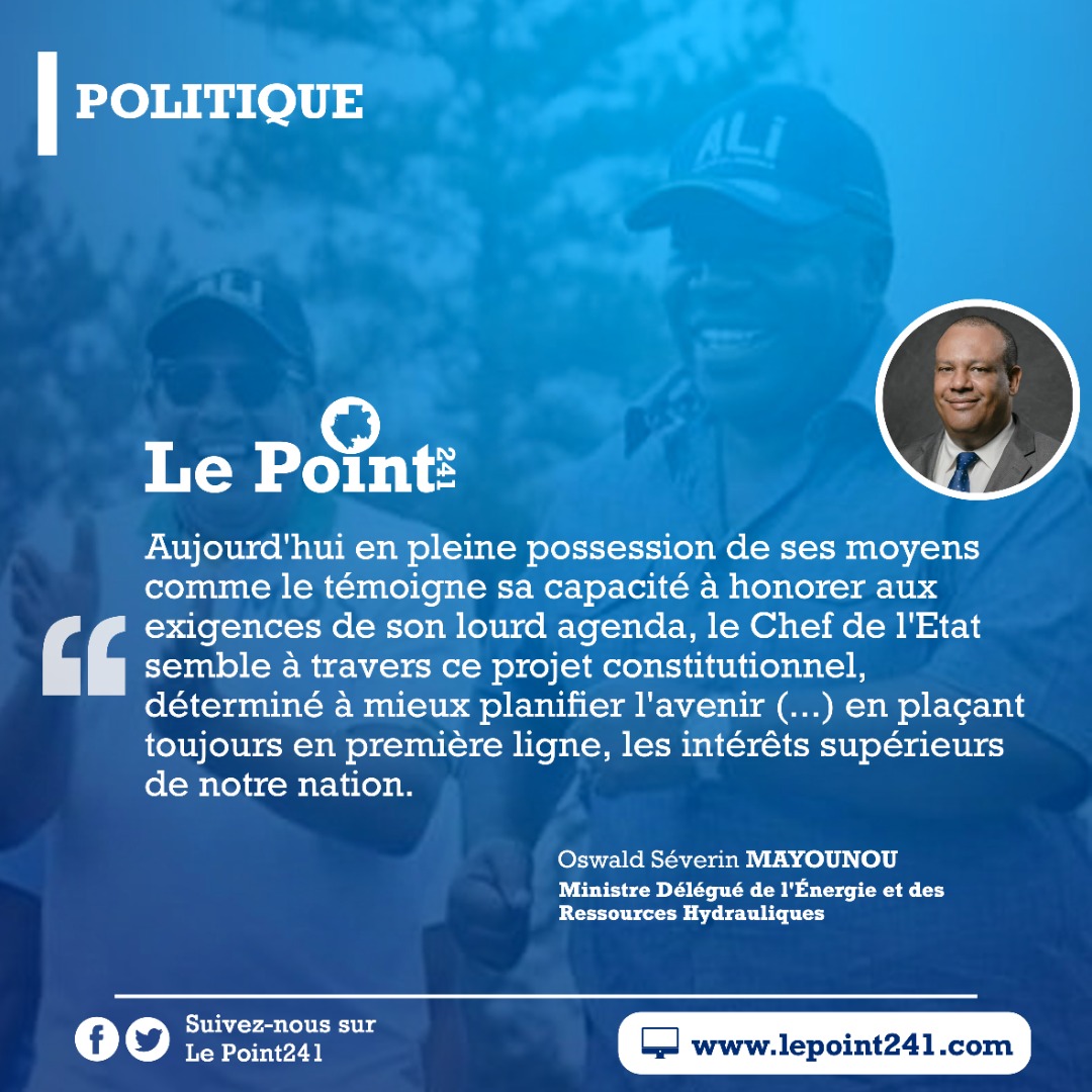 [🔴Temps forts de la tribune du ministre <a href="/OMayounou/">Oswald Séverin MAYOUNOU</a> sur le projet de révision constitutionnelle 2/4]
<a href="/PresidenceGA/">Présidence de la République Gabonaise</a> <a href="/PresidentABO/">Ali Bongo Ondimba</a> <a href="/OssoukaRaponda/">Rose Christiane Ossouka Raponda</a> <a href="/Comgouv_GA/">Comgouv</a> <a href="/NoureddinBV/">Noureddin Bongo Valentin</a> <a href="/JessyeElla/">Jessye Ella Ekogha</a> <a href="/RelationGOUVGA/">Ministère des Relations avec les Institutions</a> @AwassiAlex05
