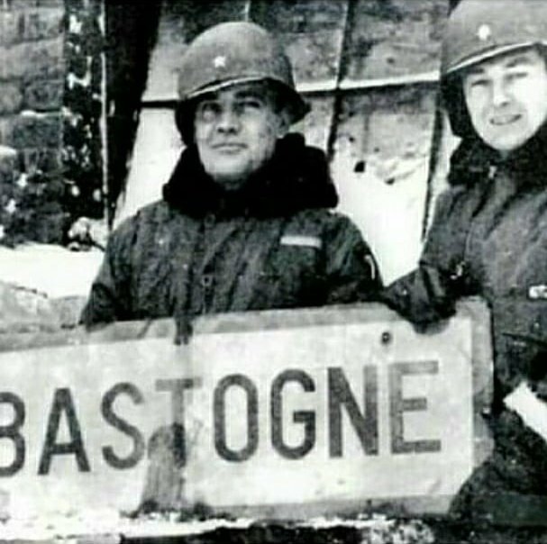 NUTTTS!!On December 22, 1944, the 101st Airborne Division was still surrounded by the German troops, while they themselves surrounded & defended the town of Bastogne. 1/
