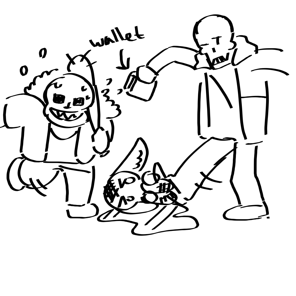 fich_man's tweet photo. mustard man and cashy being bullies as always #underfell #sans #swapfell #papyus https://t.co/t8BzUSbLKC
