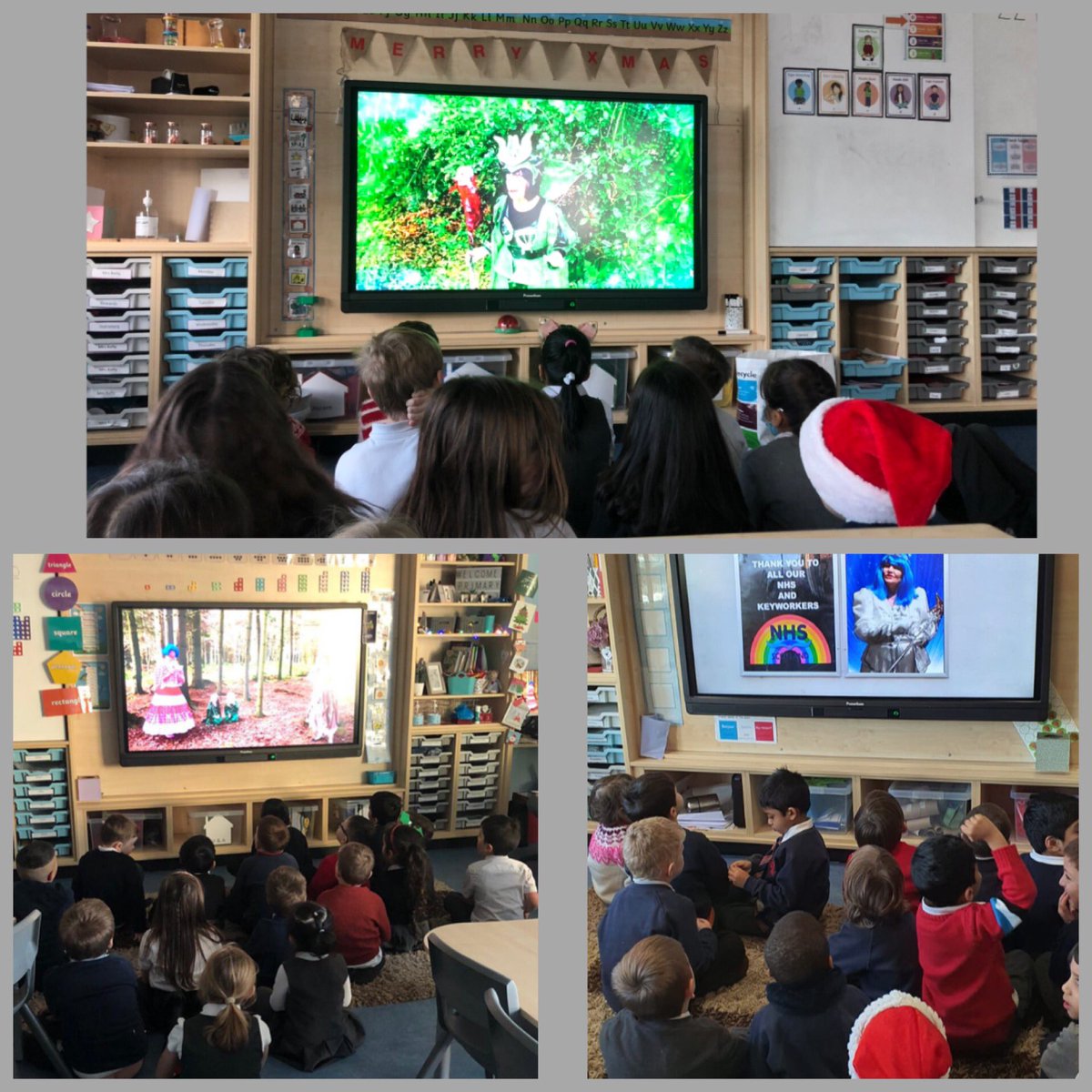 RosebankPS's tweet photo. We watched a panto today - oh yes we did!!
Thank you @TheWhitehall and @DMS1928 for entertaining us with your virtual panto “Searching for Cinders” 
Hope to see you all back in the theatre in 2021. https://t.co/WzctuD1kVh
