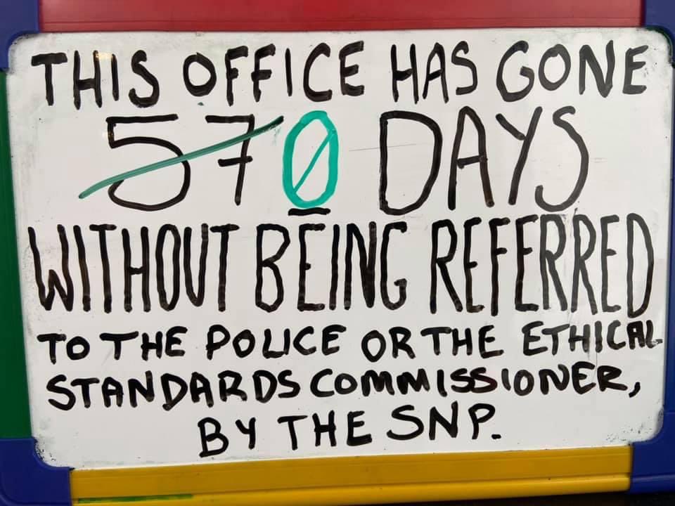 agcolehamilton's tweet photo. Notification from the Ethical Standards commission that they’ve dismissed yet another complaint against me- the 4th this year. 

Ten investigations launched against me since I was First Elected. All dismissed.

What an unforgivable waste of public money. https://t.co/yXBN4BombZ