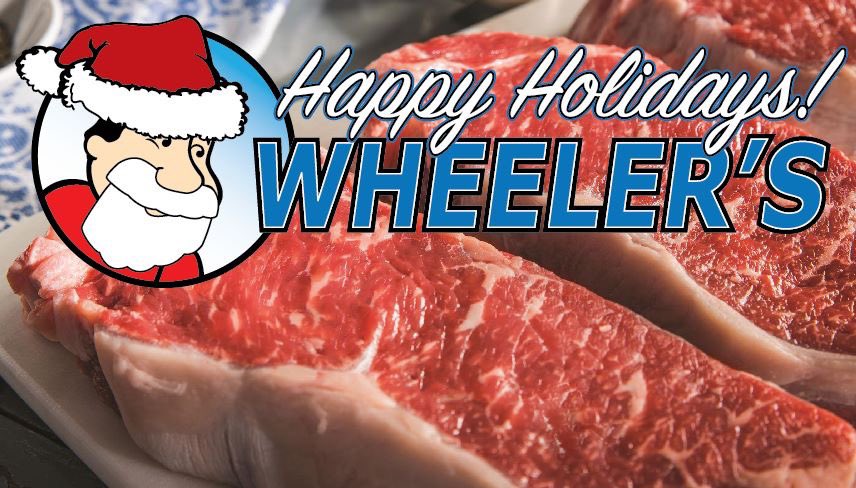 WheelersMeat's tweet photo. HOLIDAY HOURS
 - 12/23 OPEN 10-6
 - 12/24 OPEN 9-1
 - 12/25 THRU 12/27 - CLOSED
EARN EXTRA CAB Steakholder REWARDS now through 12/24 - https://t.co/F0O6KHpxvg https://t.co/134scFYkaf