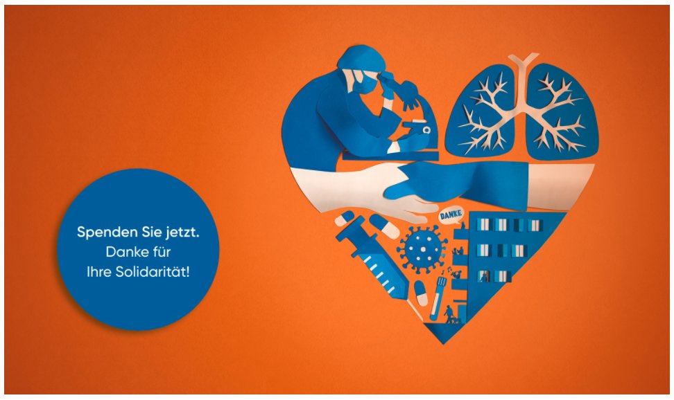 PEPConsulting's tweet photo. Statt Weihnachtsgeschenke, finanzieren wir dieses Jahr mit unserer Spende Wissenschaft, die Leben rettet.
Wir wünschen frohe Festtage, gute Gesundheit und viel Glück fürs neue Jahr!
#USZFoundation #CoronaSolidaritätsfonds #Weihnachtsspende #PEPMarketing https://t.co/8Vf0rfk941