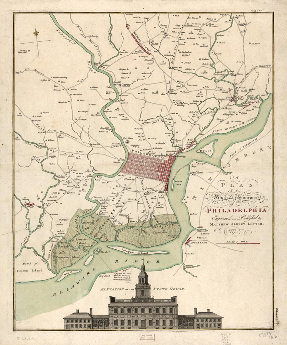 Philly was surpassed by NYC as commercial seaport (and faced growth of Baltimore) but maintained vitality. Located perfectly to link northeast to south - a "keystone" geographically.