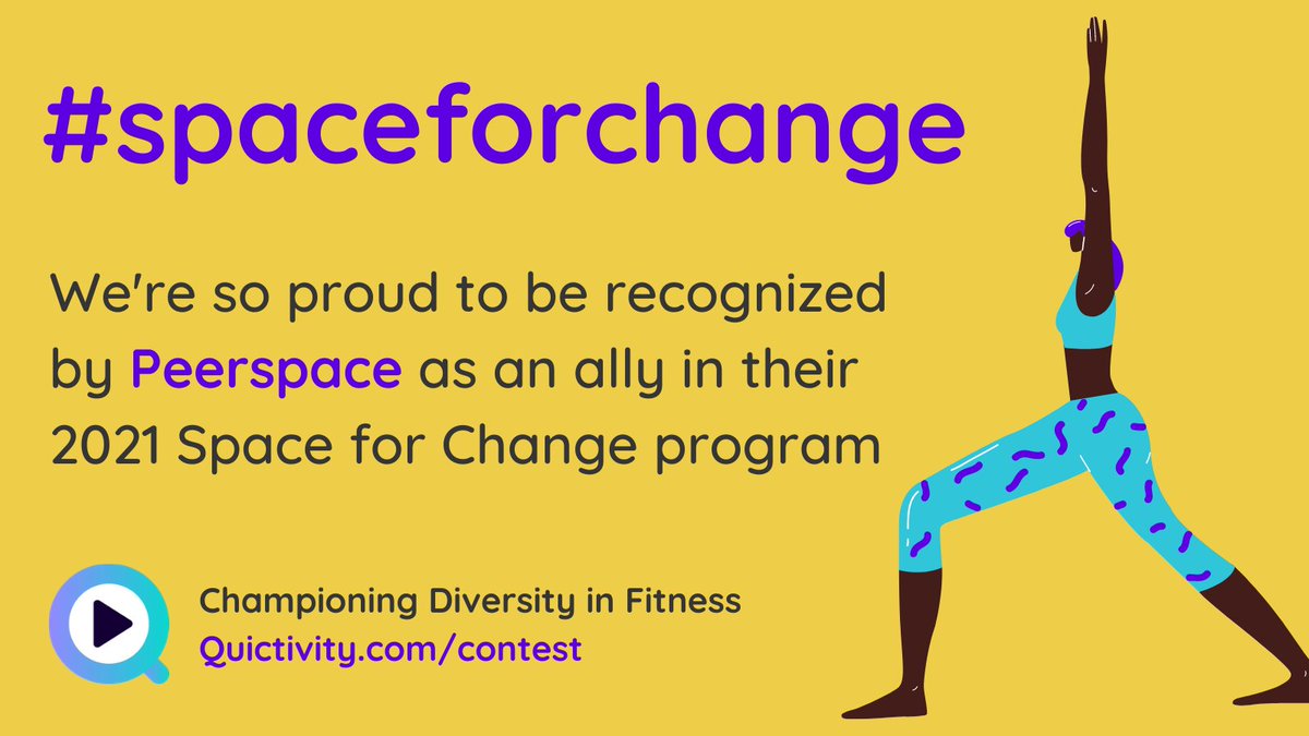 #Thankyou <a href="/Peerspace/">Peerspace</a> for this recognition! Excited to support more personal trainers like Du'ane Bennett @Mr_UnduhDawg who's a driven coach and trainer. #spaceforchange #ally #good #quictivity

Applications open Quictivity.com/contest
Limited beta release Quictivity.com/beta