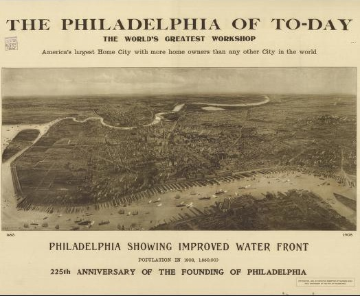 Economically, Philadelphia developed as the "Workshop of the World." Small-scale manufacturing of furniture, textiles, food, transportation (inc. Baldwin locomotives), machine tools. The city remained vital through the 19th and 20th centuries.  https://www.workshopoftheworld.com/overview/overview.html