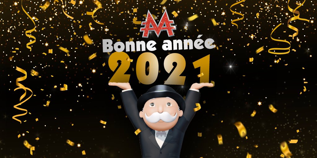 L'équipe Monopoly vous souhaite une belle et heureuse année 2021 ! 🎉