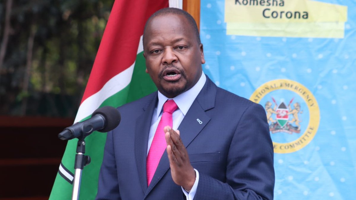 Tuko_co_ke's tweet photo. Health CS Mutahi Kagwe says it is sad that Kenyan health workers are the only ones who have gone on strike during a pandemic.

Kagwe said that some demands by health workers and doctors are unrealistic due to economic challenges caused by COVID-19. @MOH_Kenya 
#tukonews #CSKagwe https://t.co/jkd94oNVKd