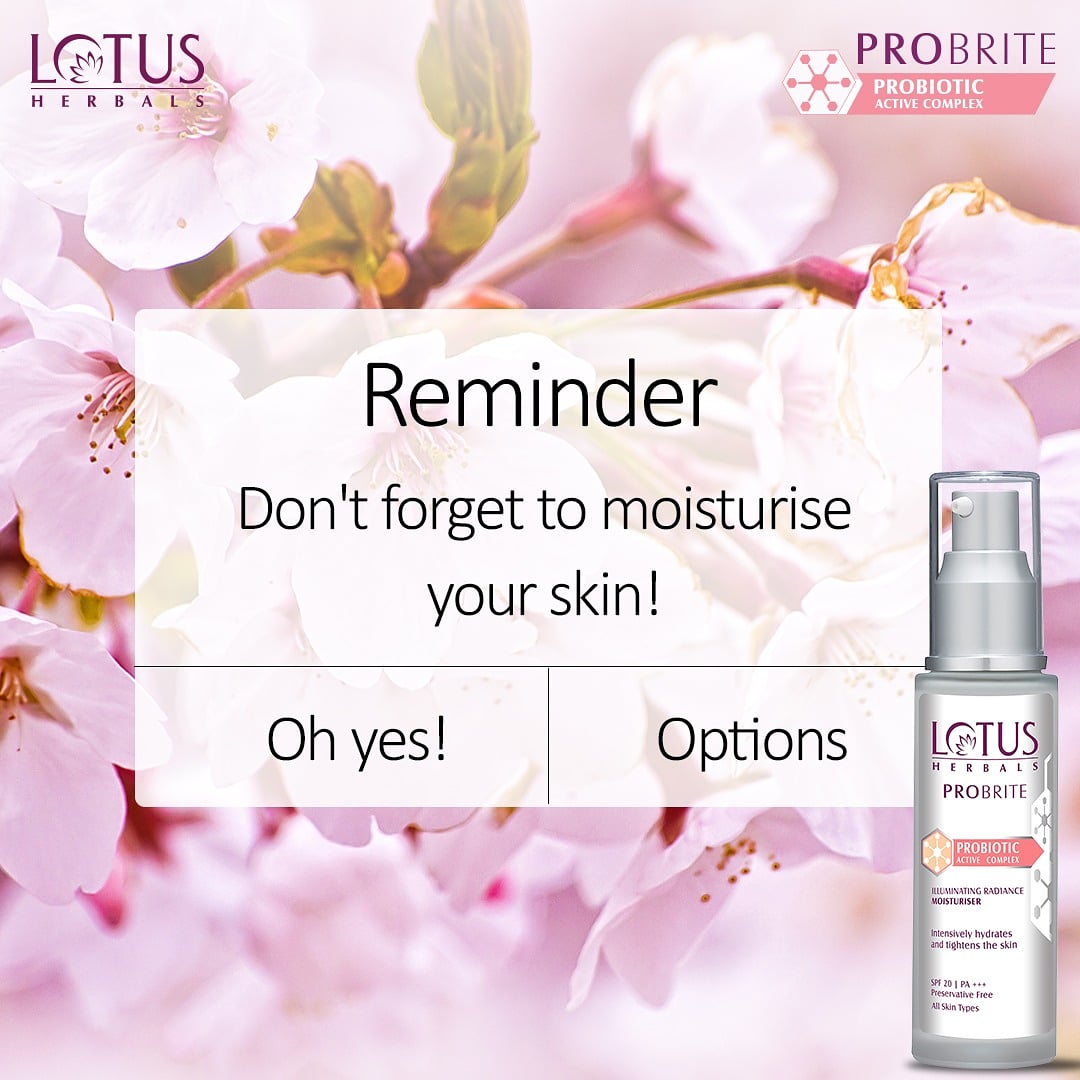 lotus probrite moisturizer