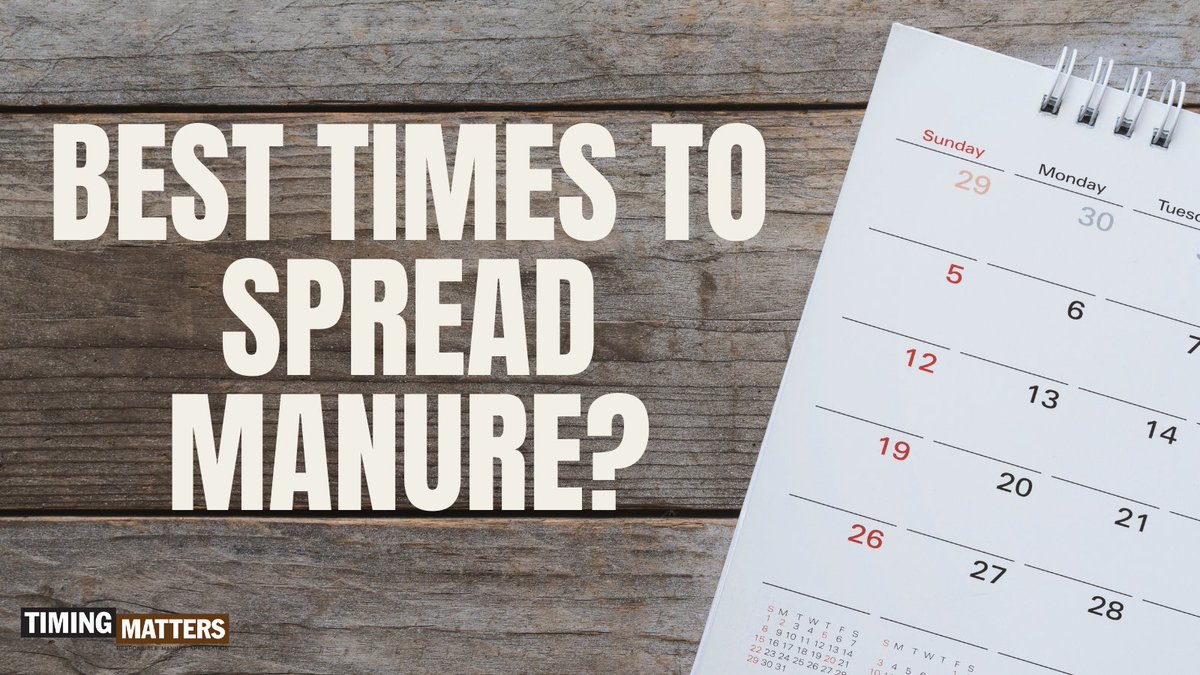 TimingMattersON's tweet photo. Unsure when’s the right time to spread manure? https://t.co/SAU1SudECn #TimingMattersON https://t.co/nqwxXNlCDA