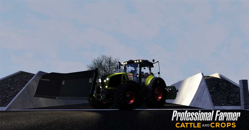 A new feature that looks inconspicuous, but is quite important, is a silage push blades. Professional Farmer: Cattle and Crops now has three of them. Did you find them?