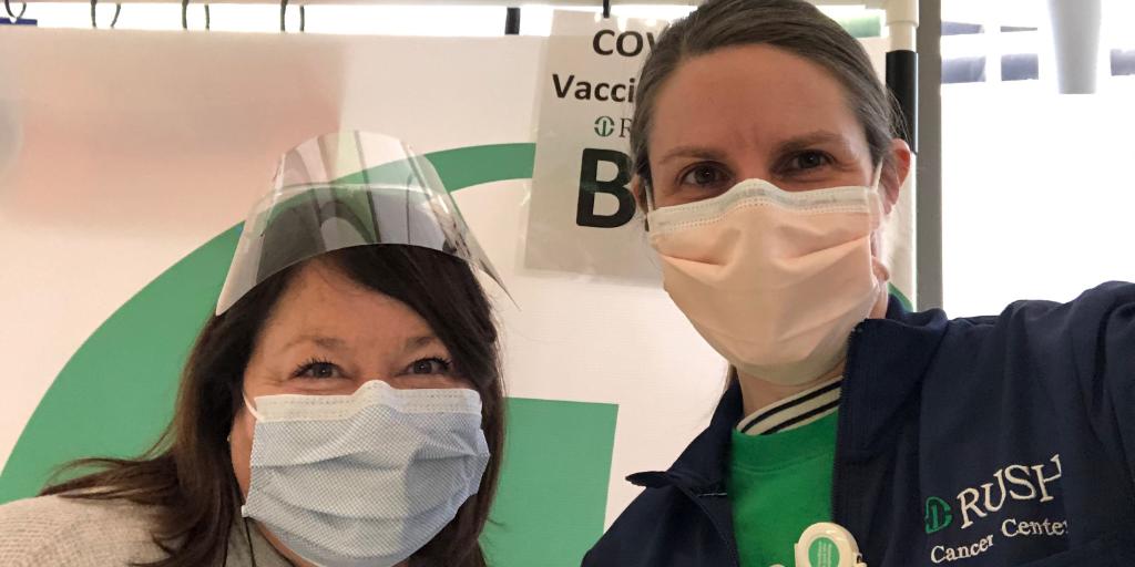 Mia Levy, MD, PhD (@drmialevy) on Twitter photo I was honored to volunteer <a href="/RushMedical/">Rush University System for Health</a>'s COVID vaccine clinic with colleague Patty Nedved, RN, last weekend. This is a historic moment that brings hope for the future, and I’m proud to be a part of it. #COVID19Vaccine I was honored to volunteer <a href="/RushMedical/">Rush University System for Health</a>'s COVID vaccine clinic with colleague Patty Nedved, RN, last weekend. This is a historic moment that brings hope for the future, and I’m proud to be a part of it. #COVID19Vaccine