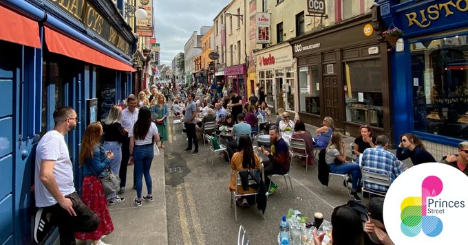 Cork traders showed how cooperation can get things done! Foodies flocked to a vibrant, newly pedestrianised Princes Street in the heart of the city, and everyone else wondered why we had thought that people in Ireland wouldn't enjoy outdoor dining   @CorkPrinces  #BETTop10