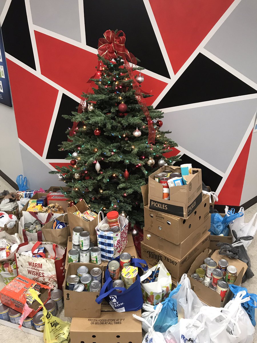 What a wonderful sight to see under our Bostian tree! All donations will be picked up by Main Street Marketplace today and used to serve those in need in our community. Thank you for your generosity this holiday season! #BESt