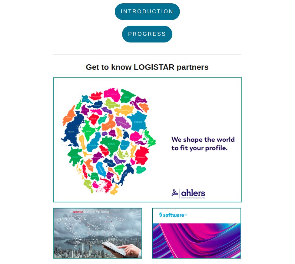 The 4th Newsletter was issued today! It sumps up all progress made in the last period, introduces a few partners and their role, and recalls the significant events recently held, such as the 3rd Users' Board workshop.

Check it out at this link: us20.campaign-archive.com/?e=__test_emai…

#logistar