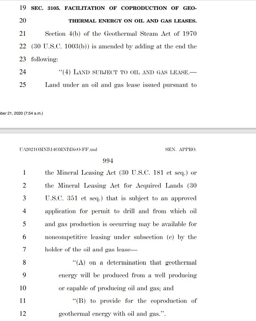 Hm. This is interesting but don't quite understand. Are Oil and gas cos able to sublet to geothermal cos?