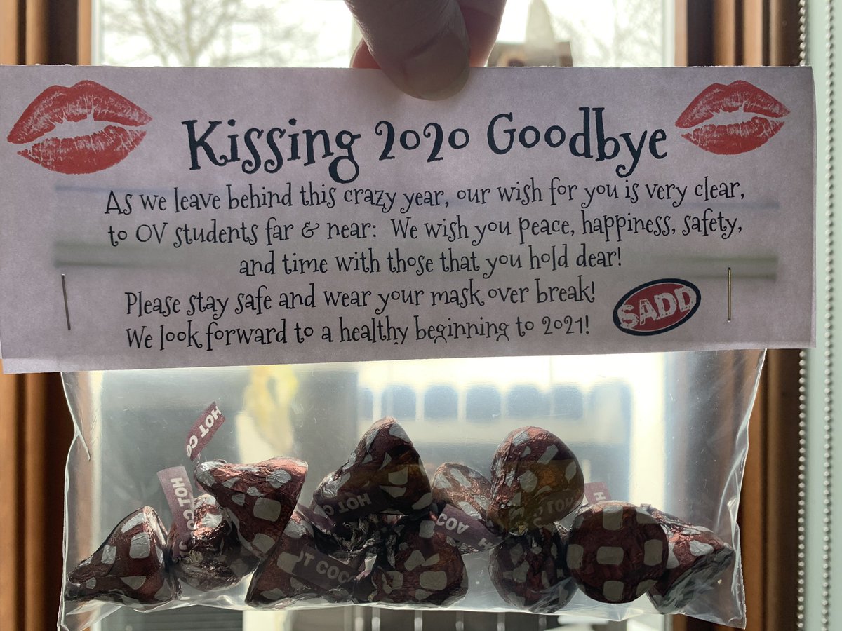 Ms. Beeman (@whenurcurious) on Twitter photo With break creeping up, it’s time to say goodbye to 2020 once and for all! Here’s hoping when I see my students again in person in 2021 it is with peace in our hearts and country. <a href="/OVAHSwolves/">Orchard View</a> <a href="/SADDnation/">SADD Nation</a> With break creeping up, it’s time to say goodbye to 2020 once and for all! Here’s hoping when I see my students again in person in 2021 it is with peace in our hearts and country. <a href="/OVAHSwolves/">Orchard View</a> <a href="/SADDnation/">SADD Nation</a>